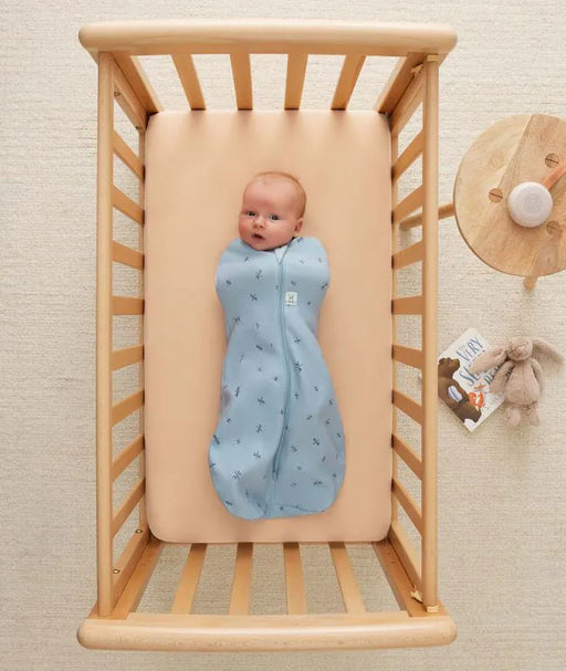caption-Baby wearing Ergo Cocoon with arms tucked in