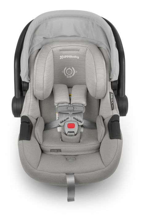 caption-Anthony - White and Grey Marl - Mesa Max Infant Car Seat