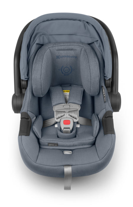 caption-Gregory - Blue and White Marl - Mesa Max Infant Car Seat
