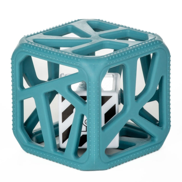 caption-Turquoise Chew Cube