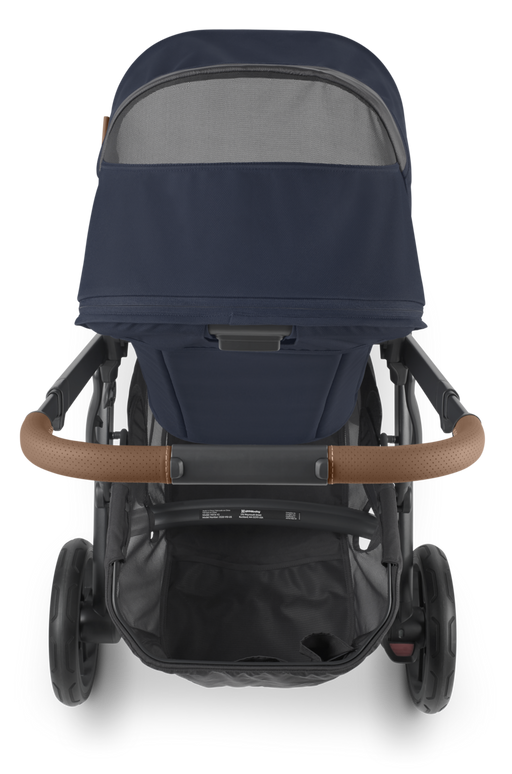 caption-Top view of Navy Vista V2 Stroller with Toddler Seat (3 months to 50lbs)