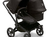 caption-Bugaboo Donkey5 with bassinet and reversible seat in Midnight Black on Black Frame