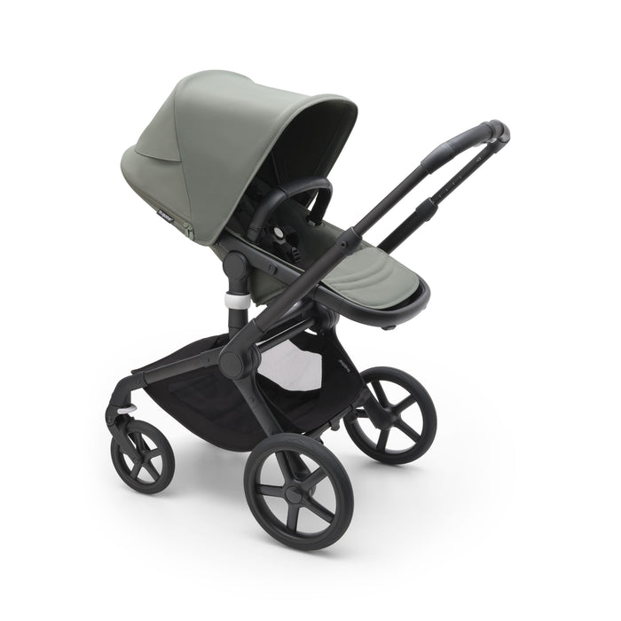 caption-Bugaboo Fox in Forest Green - seat is suitable from 6 months to 50lbs
