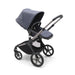 caption-Bugaboo Fox in Stormy Blue - seat is suitable from 6 months to 50lbs