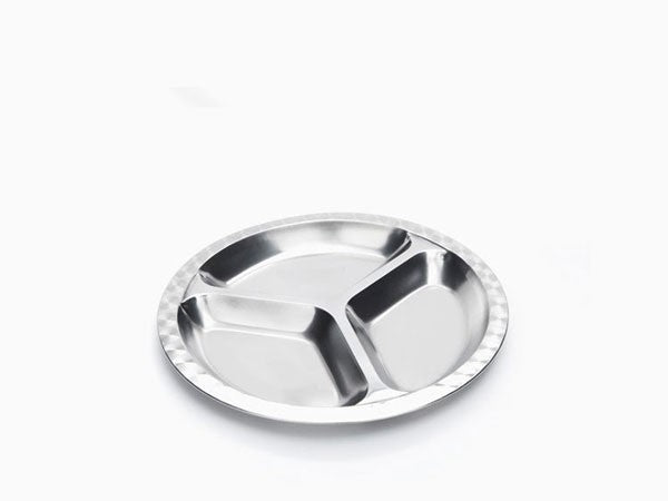 Stainless Steel Divided Plate - 22cm