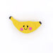 caption-Fair Trade Crocheted Banana Rattle with smiley face
