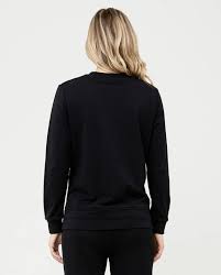 Donna Nursing Sweater - Black