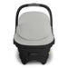 Uppababy baby car seat with gray cover on a white background