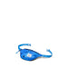 Blue waist bag with camouflage pattern on a white background