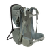 Gray child carrier backpack on a white background