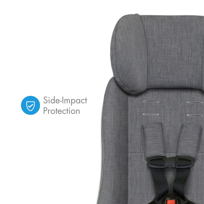 Clek Foonf Convertible Car Seat - Railroad with Zippered Removable Flame Retardant Free Fabric