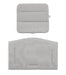 Two gray textured pillows on a white background