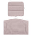 Two quilted cushions with a subtle pattern on a white background