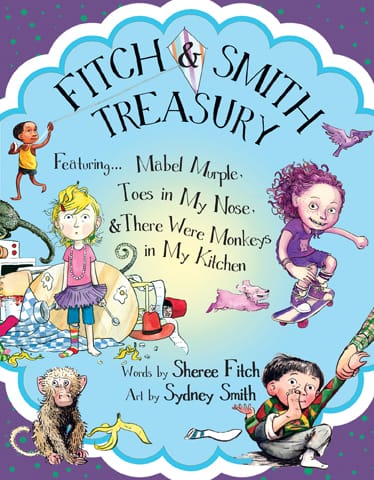 Book cover of 'Fitch & Smith Treasury' with colorful illustrations and characters.