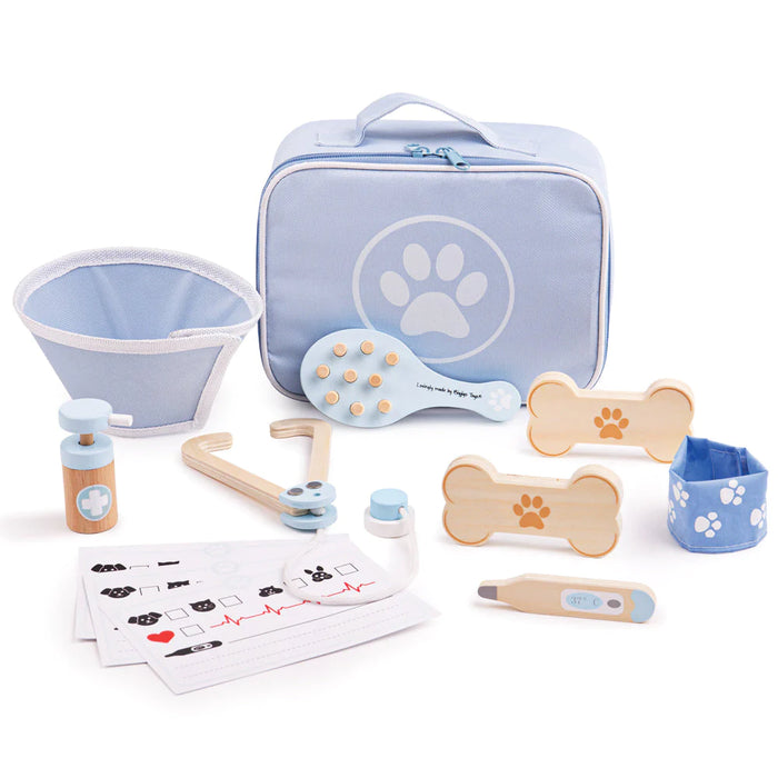 Veterinary 12-Piece Set with Zippered Case