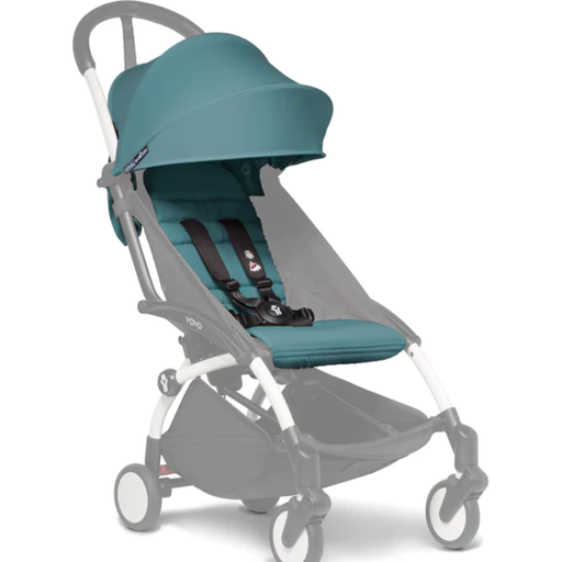 caption-Aqua w/ White Frame