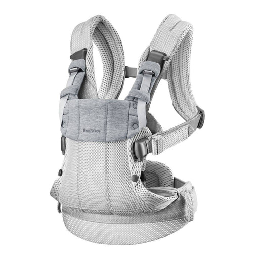 caption-Harmony Baby Carrier in Silver