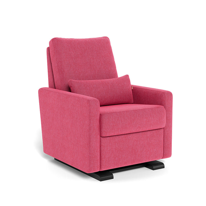 caption-Matera Glider with Hot Pink on Espresso Base