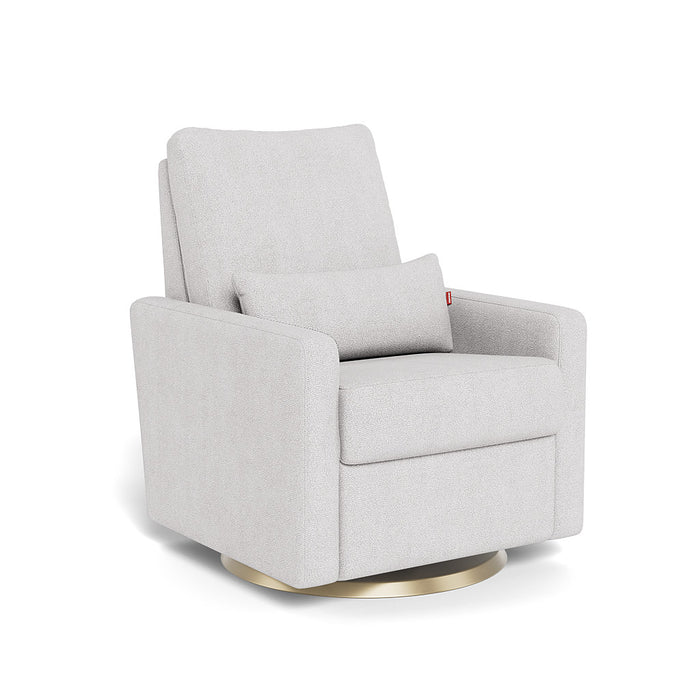caption-Matera in Dove Grey Boucle with Matte Gold Swivel