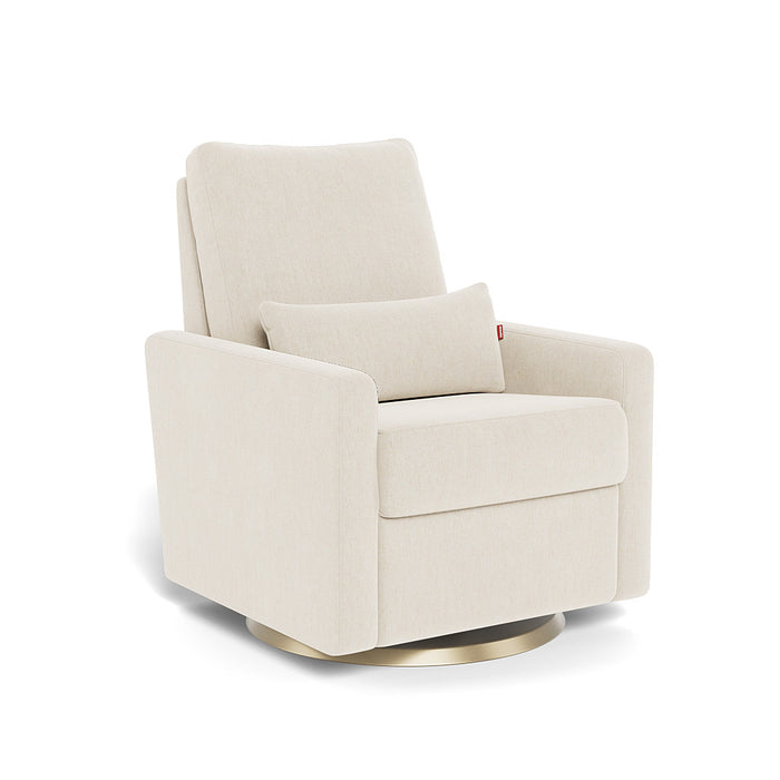 Monte Matera Recliner in Dune with Gold Swivel Base
