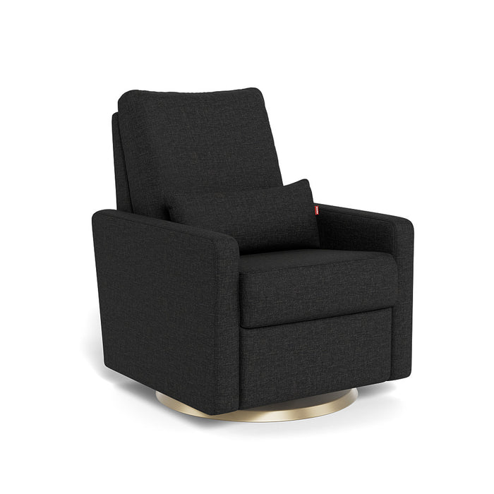 caption-Matera in Heathered Black with Matte Gold Swivel