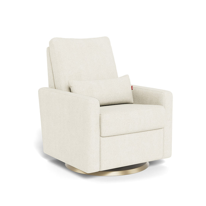 caption-Matera in Ivory Boucle with Matte Gold Swivel
