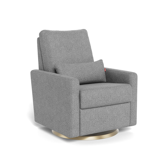 caption-Matera in Pepper Grey with Matte Gold Swivel