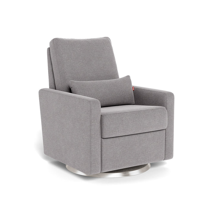 caption-Matera in Pebble Grey with Brushed Steel Swivel