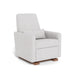 caption-Monte Grano Recliner in Dove Grey Boucle on Walnut Base