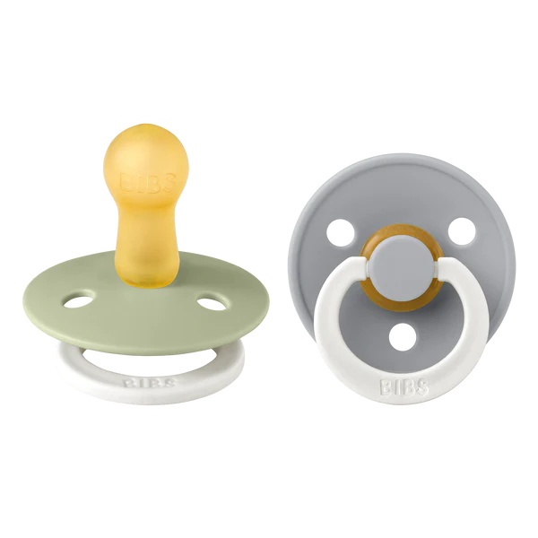 caption-Sage and Cloud Glow in the Dark Pacifier Set