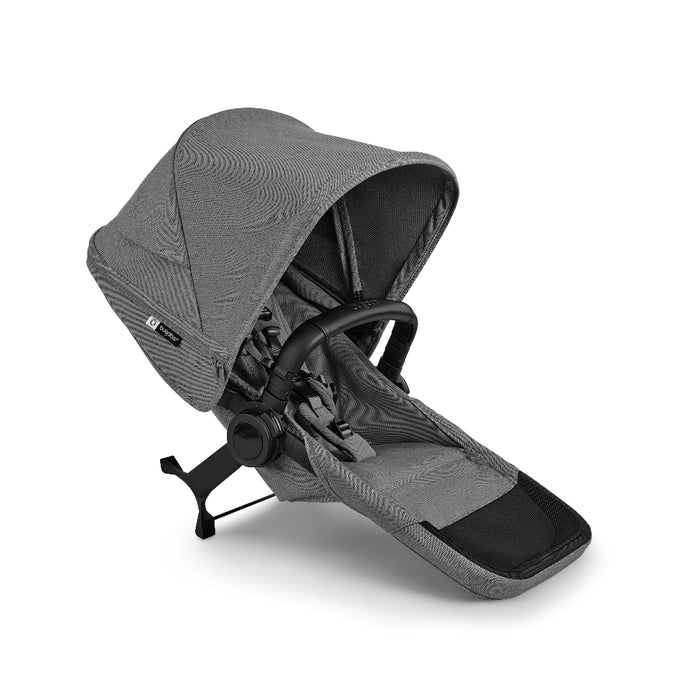 Grey Bugaboo sibling seat for Donkey 6 Stroller (sold separately) on a white background