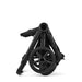Black folding scooter on a white background