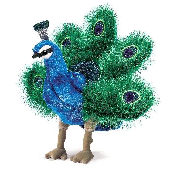 Folkmanis Small Peacock Hand Puppet - Nurtured