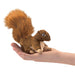 Folkmanis Red Squirrel Finger Puppet on a white background