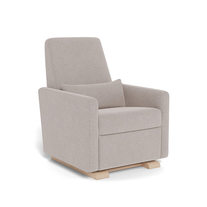 Beige recliner chair on a white background