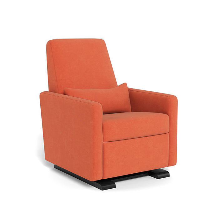Orange armchair on a white background