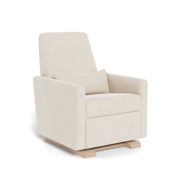 Beige armchair on a white background