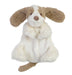 Plush toy dog cloth blanket on a white background