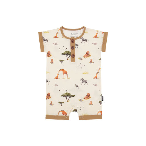 Belan.J Short Sleeve Shortall Romper - Nurtured