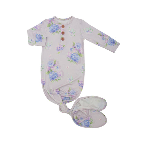 caption-Long Sleeved Infant Sleep Gown in Hydrangea