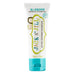 Jack N' Jill toothpaste tube with blueberry flavor on a white background