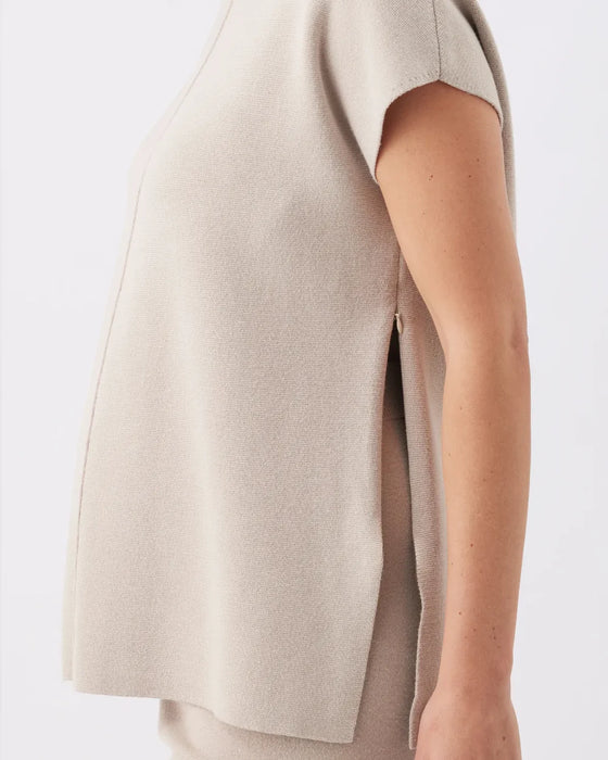 Nardia Nursing Knit Shirt - Stone