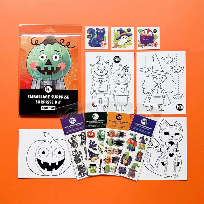 Halloween Surprise Colouring & Tattoo Set