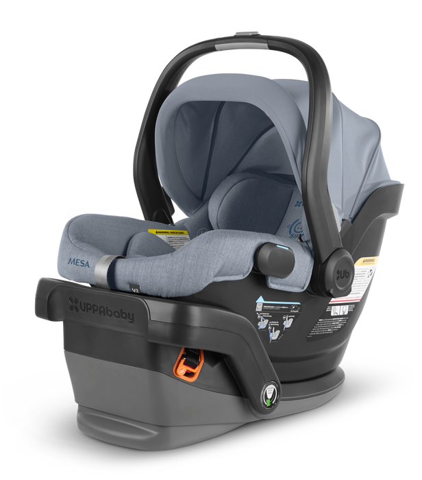 Newborn in uppababy sales mesa