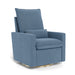 Cortina Glider Recliner by Monte Design - Motorized - Denim with Gold Swivel Base - Nurtured