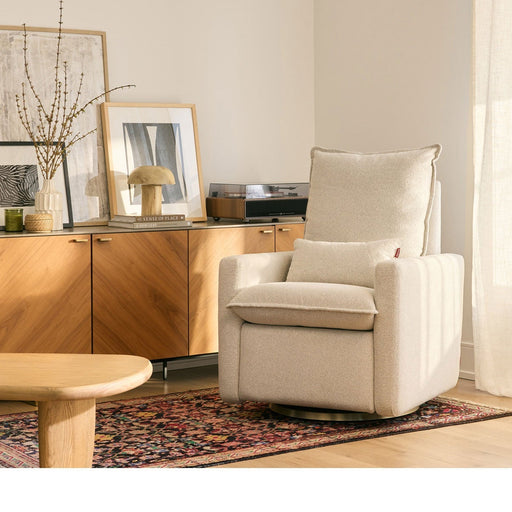 Cortina Glider Recliner by Monte Design - Motorized set in livingroom