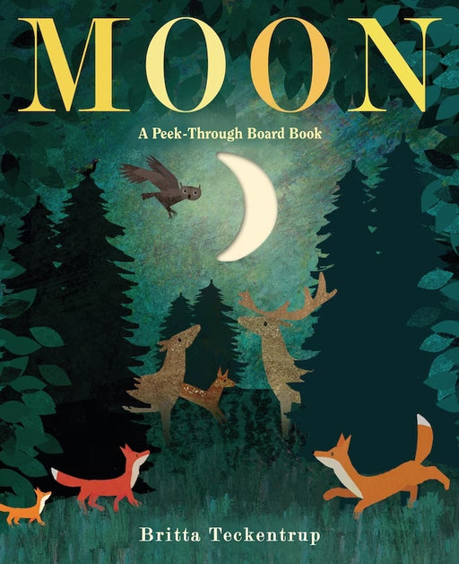 caption-Moon: A Peek Through Book (Board Book Format) by Britta Teckentrup