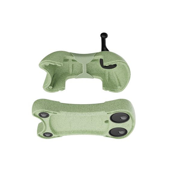 Floating image of separate parts to children's ride on toy. Clicks together