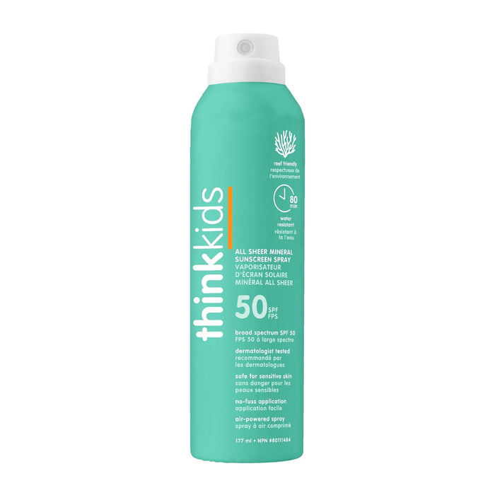 ThinkSport Kids Sheer Mineral Sunscreen Spray SPF50+