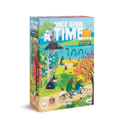 caption-Once Upon a Time Storytelling Puzzle by Londji - 100 pieces for ages 5-8